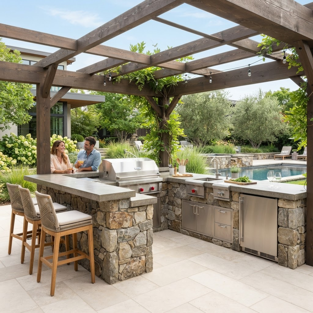 Built-In Outdoor Kitchen